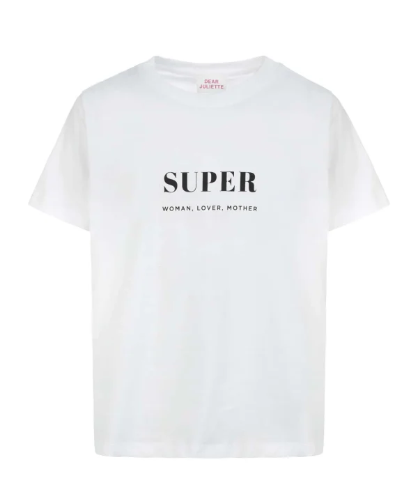 DEAR JULIETTE Tee-shirt Super Coton Biologique Blanc 1