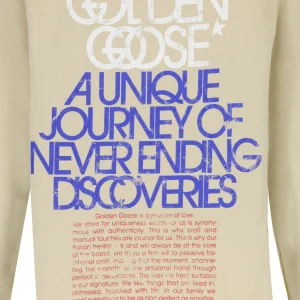 Golden Goose Sweatshirt Journey Coton Beige 10