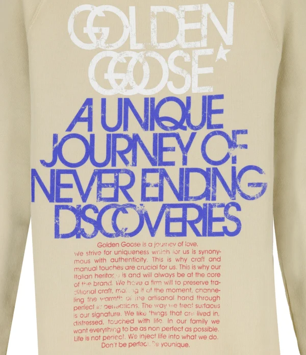 Golden Goose Sweatshirt Journey Coton Beige 3