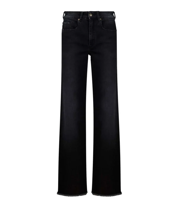 JEANNE VOULAND Jean Jilly Straight Denim Stone Noir 1