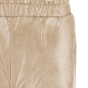 MAEVY MOUVEMENT LIBRE Pantalon Pantavegan Cuir Vegan Champagne 9