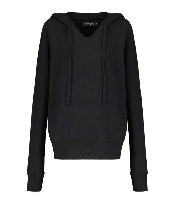 JEANNE VOULAND Sweatshirt Hoodie Edson Coton Pima Noir 1