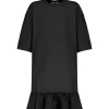 MSGM Robe Coton Noir 17