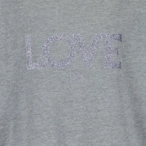 JEANNE VOULAND Tee-shirt Ben Love 1971 Glitter Gun Métal Gris 6