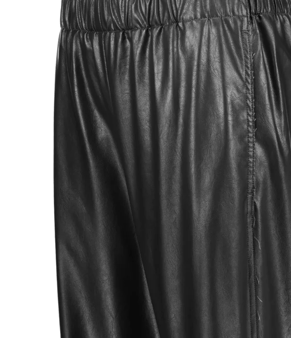 MM6 Maison Margiela Pantalon Cuir Noir 3