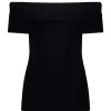 JEANNE VOULAND Top Jilda Col Bardot Noir 16