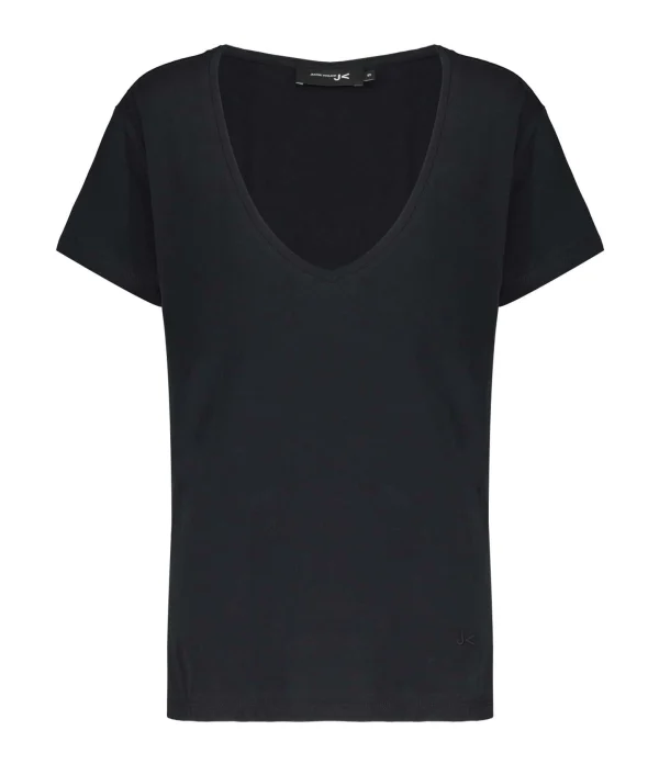 JEANNE VOULAND Tee-shirt Bobby V Coton Pima Noir 1