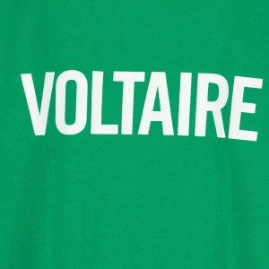 Zadig & Voltaire Tee-shirt Zoe ZV Coton Vert Garden 15