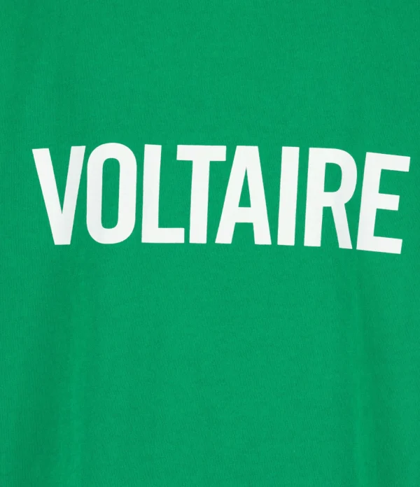 Zadig & Voltaire Tee-shirt Zoe ZV Coton Vert Garden 5