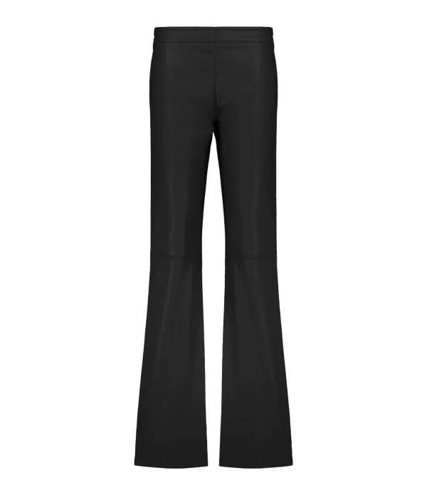 JEANNE VOULAND Pantalon Gill Simili Stretch Noir 1