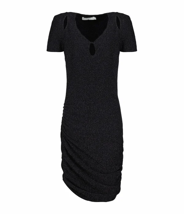 IRO Robe Lyna Lurex Noir 1