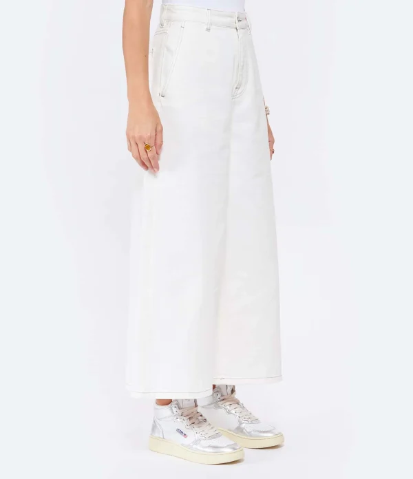 MM6 Maison Margiela Pantalon Droit Coton Blanc 5