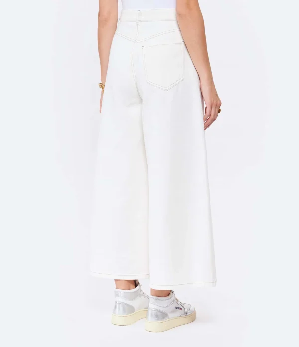 MM6 Maison Margiela Pantalon Droit Coton Blanc 6