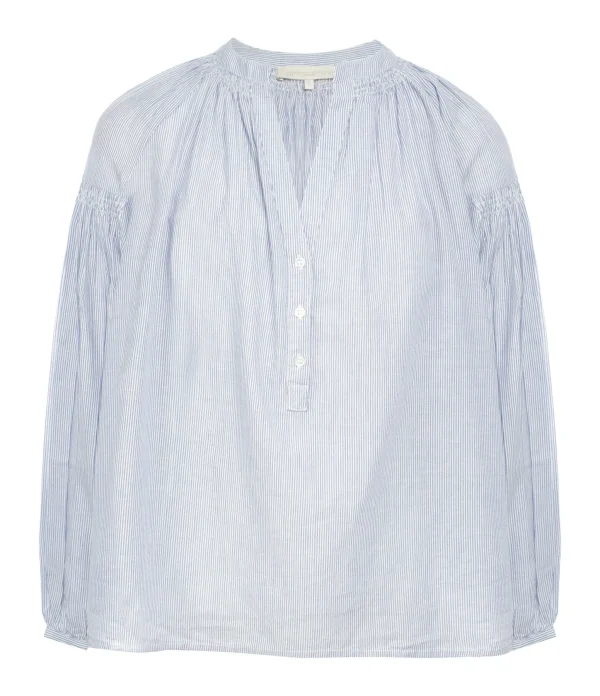 Vanessa Bruno Blouse Nipoa Coton Rayures Bleu 1