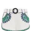 Zimmermann Short Tiggy Lin Ivoire Bleu Vert 17