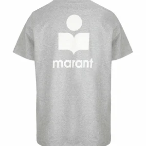 MARANT ÉTOILE Tee-shirt Zewel Coton Organique Gris Écru 12