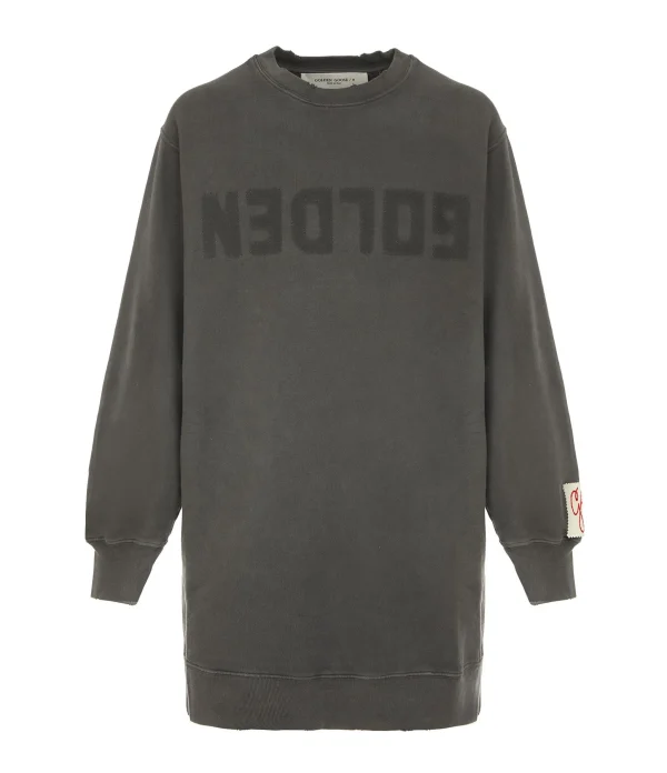 Golden Goose Robe Sweatshirt Golden Coton Anthracite 1