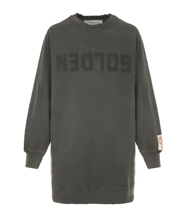 Golden Goose Robe Sweatshirt Golden Coton Anthracite 1