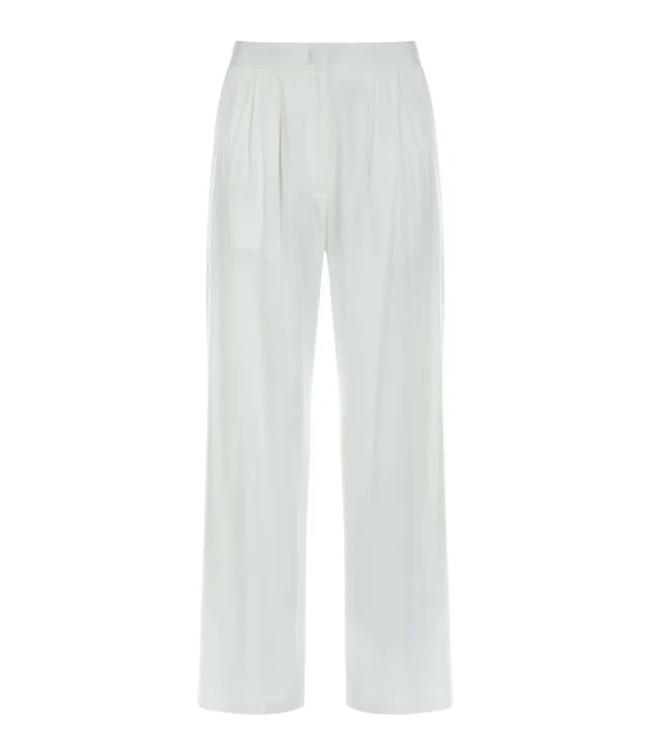 JEANNE VOULAND Pantalon Palazzo Haja Ivoire 1