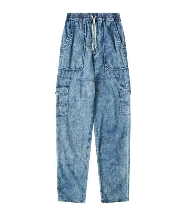 MARANT ÉTOILE Pantalon Viamao Coton Bleu 1