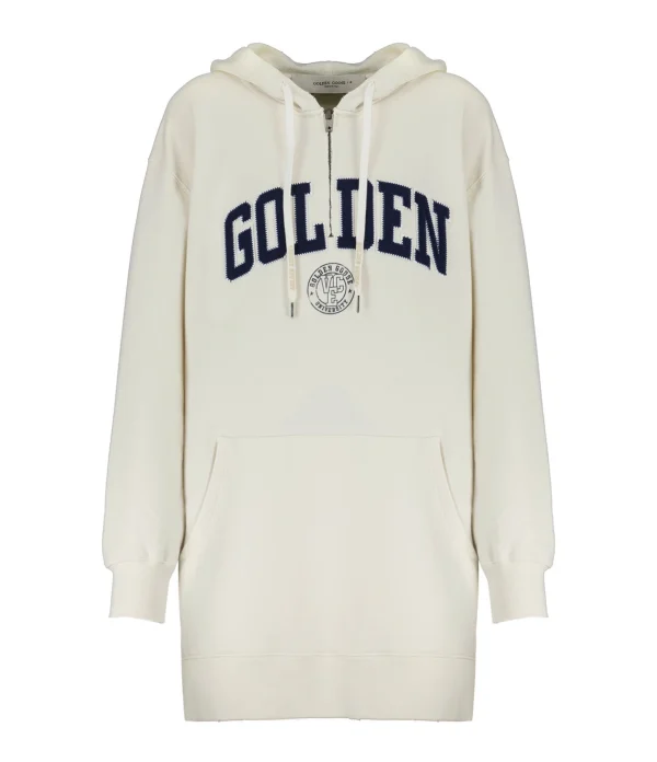 Golden Goose Robe Hoodie Journey Coton Blanc 1