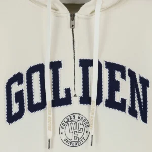 Golden Goose Robe Hoodie Journey Coton Blanc 9