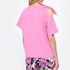 Tara Jarmon Tee-shirt Tarabow Coton Rose 16