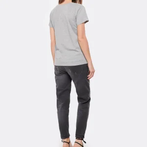 Tee-shirt Lulli Marseille Col Rond Coton Gris, Collaboration Jeanne Vouland X Lulli 15