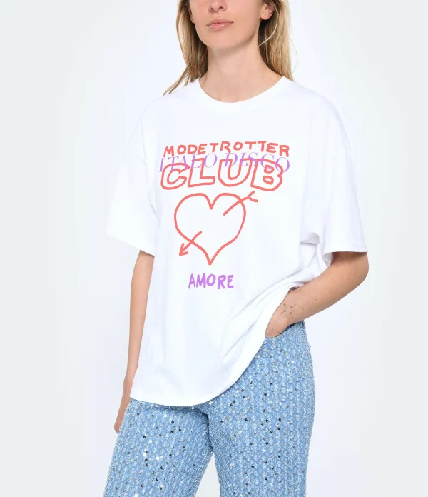 Modetrotter Tee-shirt Neo Soorts Seri Coton Blanc 4