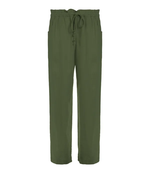 XIRENA Pantalon Talin Soie Vert Olive 1