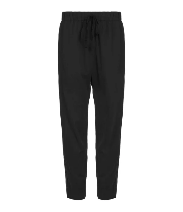 XIRENA Pantalon Fin Draper Coton Noir 1