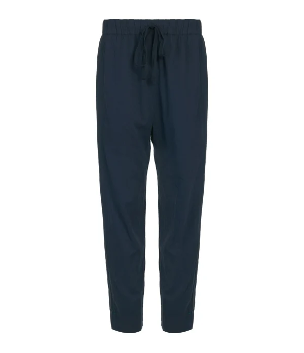 XIRENA Pantalon Fin Draper Coton Bleu Navy 1