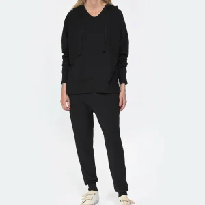 JEANNE VOULAND Sweatshirt Hoodie Edson Coton Pima Noir 13