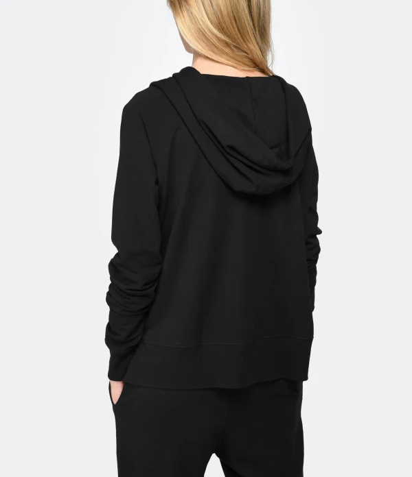 JEANNE VOULAND Sweatshirt Hoodie Edson Coton Pima Noir 6