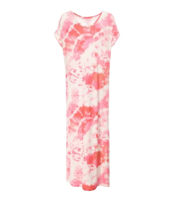 MAJESTIC FILATURES Robe Longue Flamingo Tie & Dye 1