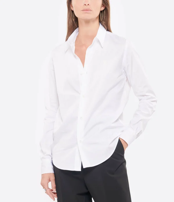 AMI Paris Chemise Ami De Cœur Coton Blanc 4