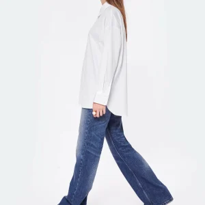 AMI Paris Jean Boyfriend Coton Denim Bleu Usé 11