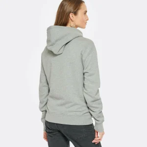 AMI Paris Sweatshirt Hoodie Unisexe Ami De Cœur Coton Bio Gris Chiné 15