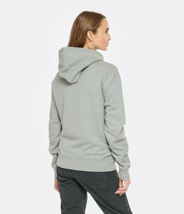 AMI Paris Sweatshirt Hoodie Unisexe Ami De Cœur Coton Bio Gris Chiné 5