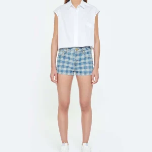 AMI Paris Short Denim Coton Bleu Javel 11