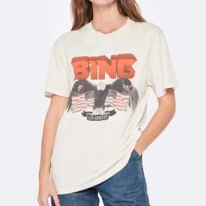 ANINE BING Tee-shirt Vintage Coton Blanc 11