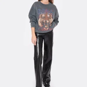 ANINE BING Sweatshirt Tiger Coton Organique Gris 13