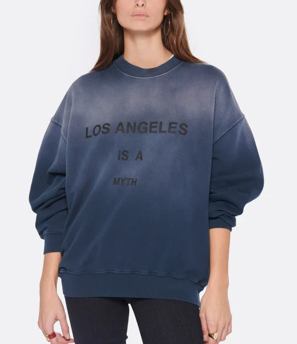 ANINE BING Sweatshirt Jaci Coton Organique Navy 3