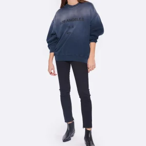 ANINE BING Sweatshirt Jaci Coton Organique Navy 12