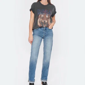 ANINE BING Jean Kat Coton Bleu 11