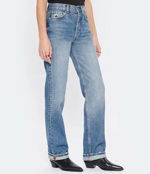 ANINE BING Jean Kat Coton Bleu 5