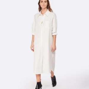 ANINE BING Robe Mika Coton Blanc 7