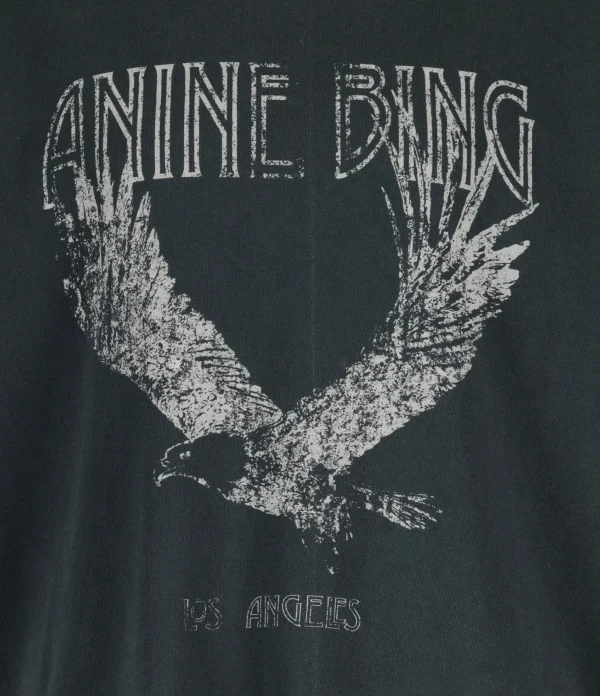 ANINE BING Tee-shirt Lili Coton Organique Gris Délavé 3