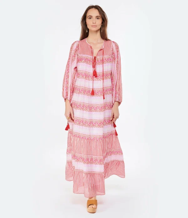 ANTIK BATIK Robe Longue Amelie Rose 4