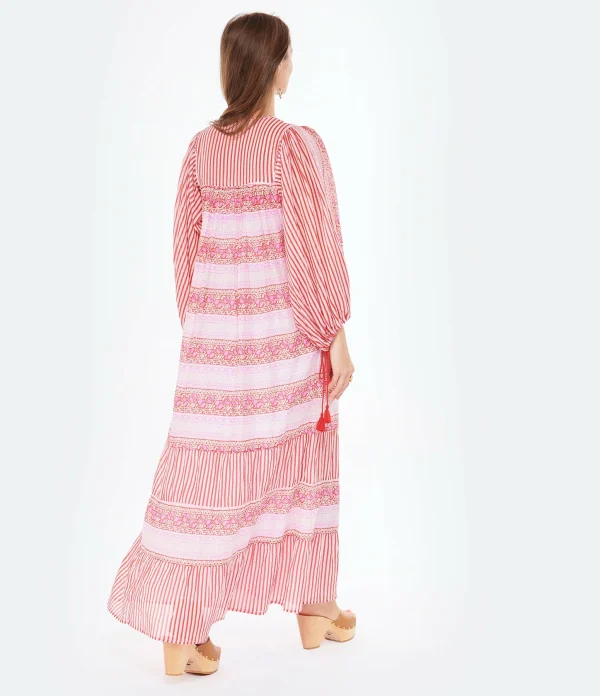 ANTIK BATIK Robe Longue Amelie Rose 5